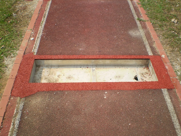 Installation trough for competition boards