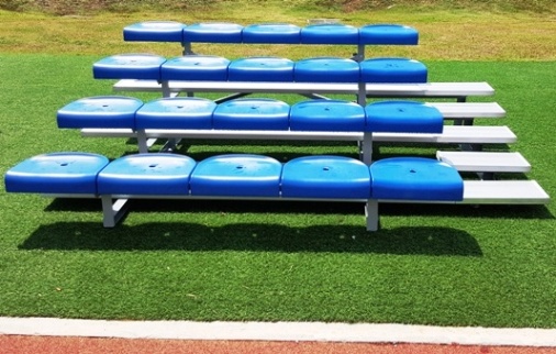3, 4 & 5 Row Bleacher with Plastic Seat & side staircase