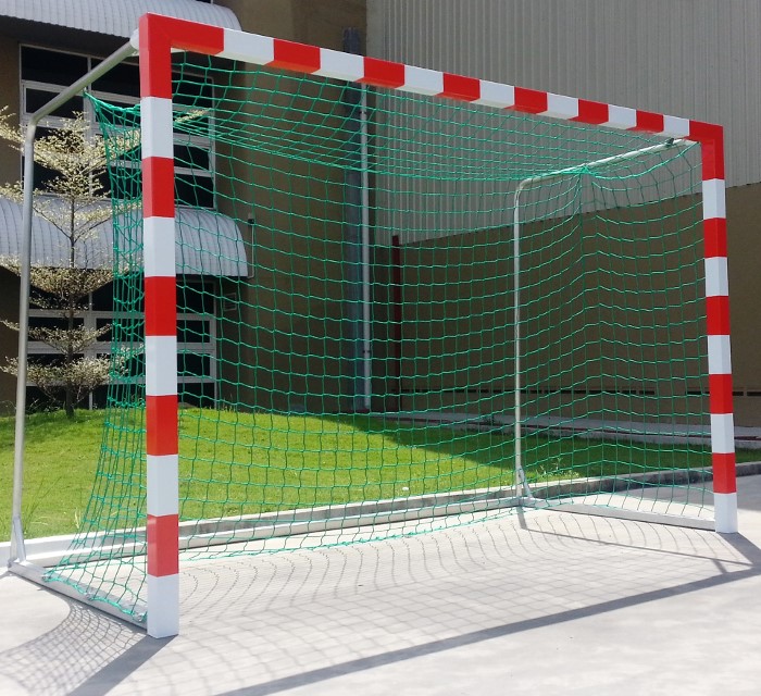 Aluminium Handball Goal Post Red/White