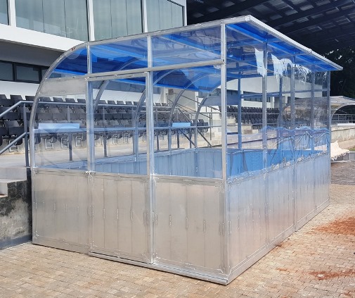Hockey Technical Shelter Model 'BA' (Aluminium surface)