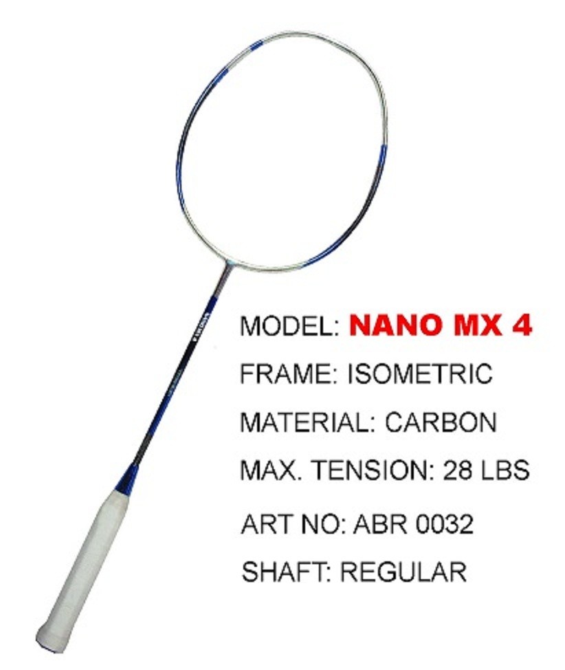 Ambros Badminton Racket Nano MX 4