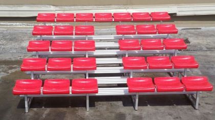 5 Row Benches “Valencia” with Plastic seat and staircase