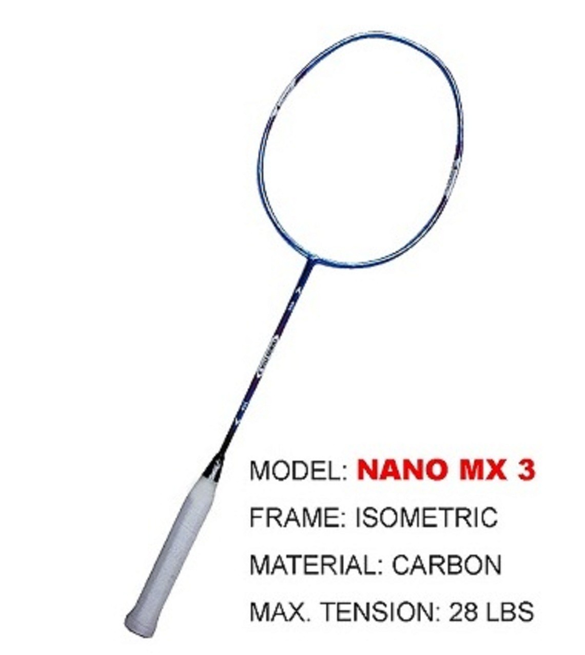 Ambros Badminton Racket Nano MX 3