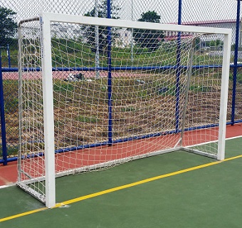Aluminium Futsal Goal Post White