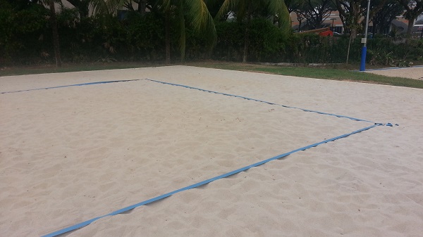 Beach volleyball court trainig lines 16m.8m.5cm. 